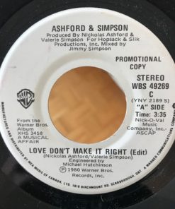 Ashford & Simpson - Love Don't Make It Right (7", Promo) (Near Mint (NM or M-))