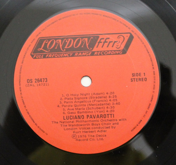 Luciano Pavarotti - Kurt Herbert Adler ● National Philharmonic Orchestra - O Holy Night (LP, Album, RE) (Mint (M)) - Image 5