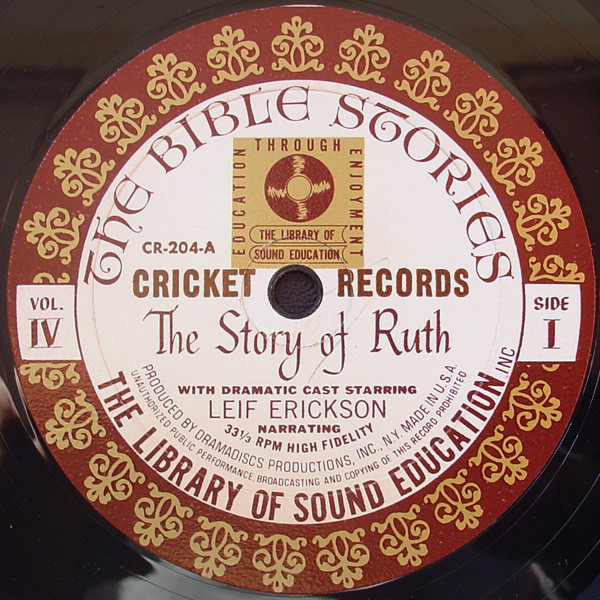 Leif Erickson - Bible Stories Volume IV: The Story Of Ruth / David And King Saul (LP, Album) (Mint (M)) - Image 2