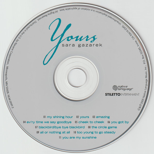 Sara Gazarek - Yours (CD, Album) (Near Mint (NM or M-)) - Image 2