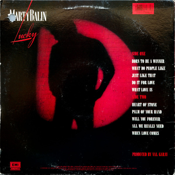 Marty Balin - Lucky (LP, Album, Win) (Mint (M)) - Image 2
