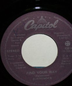 Surrender (3) - Find Your Way (7", Single) (Near Mint (NM or M-))