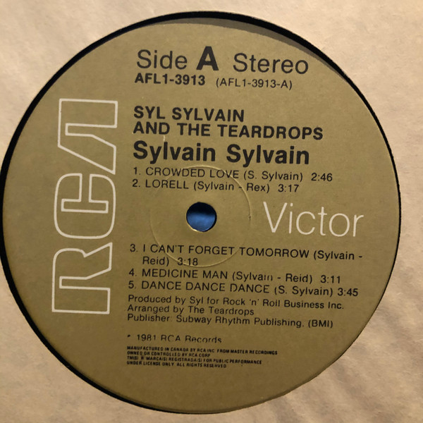 Sylvain Sylvain - Syl Sylvain And The Teardrops (LP, Album) (Mint (M)) - Image 3
