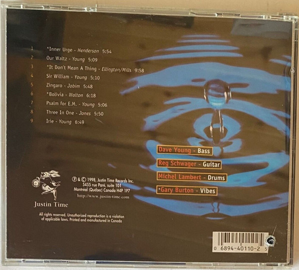 Dave Young Trio With Special Guest Gary Burton - Inner Urge (CD, Album) (Near Mint (NM or M-)) - Image 2