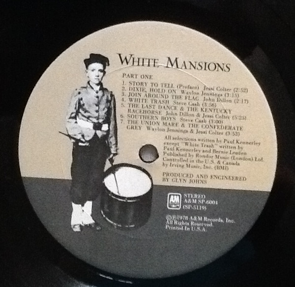 Various - White Mansions - A Tale From The American Civil War 1861-1865 (LP, Album, Mon) (Mint (M)) - Image 4
