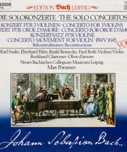 Johann Sebastian Bach, Eberhard Palm, Roald Reinecke, Fred Roth (3), Burkhard Glaetzner, Karl Suske, Neues Bachisches Collegium Musicum Leipzig, Max Pommer - Die Solokonzerte - Rekonstruktionen Vol. 3 (CD) (Near Mint (NM or M-))