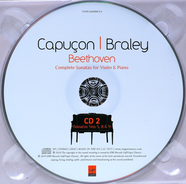 Ludwig van Beethoven, Renaud Capuçon, Frank Braley - Complete Sonatas For Violin & Piano (3xCD) (Near Mint (NM or M-)) - Image 4