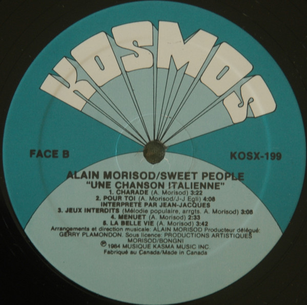 Alain Morisod Et Sweet People - Une Chanson Italienne (LP, Album) (Mint (M)) - Image 4