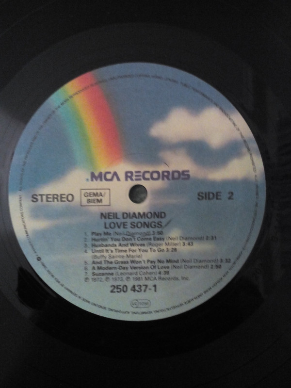 Neil Diamond - Love Songs (LP, Comp, RE) (Mint (M)) - Image 3