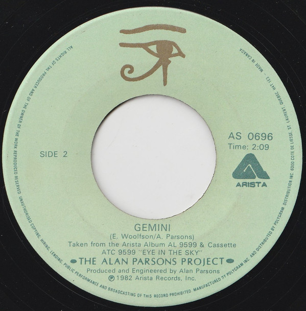 The Alan Parsons Project - Eye In The Sky (7", Single) (Near Mint (NM or M-)) - Image 2