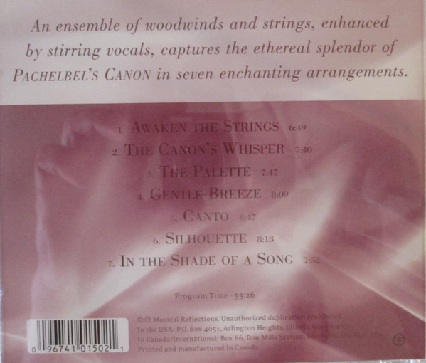 Johann Pachelbel - Pachelbel's Canon - The Ultimate In Relaxation (CD) (Near Mint (NM or M-)) - Image 2