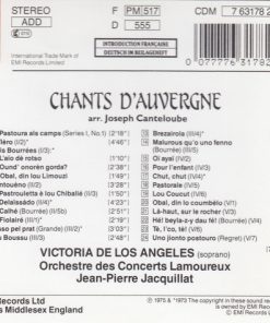Alternative view of Victoria De Los Angeles - Songs Of The Auvergne - Chants d'Auvergne (CD, Comp, RE) (Near Mint (NM or M-))