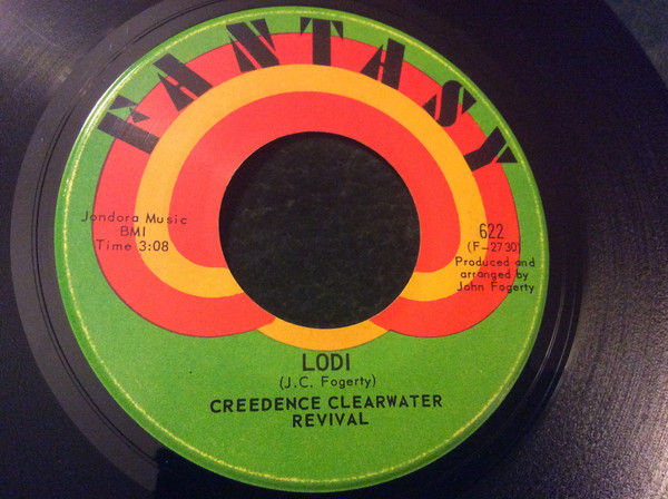 Creedence Clearwater Revival - Bad Moon Rising (7", Single) (Near Mint (NM or M-)) - Image 2