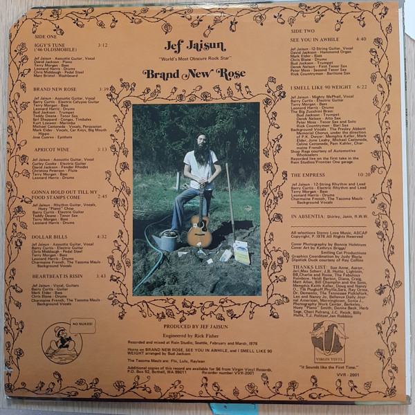 Jef Jaisun - Brand New Rose (LP) (Mint (M)) - Image 2