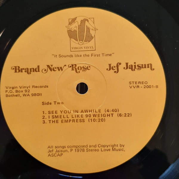 Jef Jaisun - Brand New Rose (LP) (Mint (M)) - Image 4