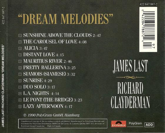 James Last & Richard Clayderman - “Dream Melodies” (CD, Album) (Near Mint (NM or M-)) - Image 3
