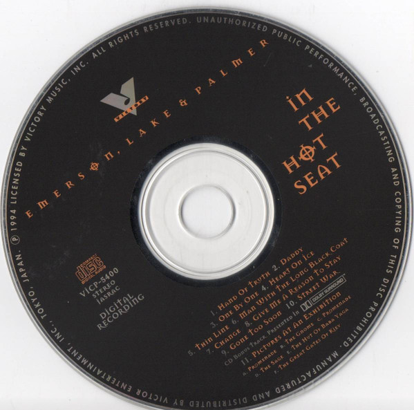 Emerson, Lake & Palmer - In The Hot Seat (CD, Album) (Near Mint (NM or M-)) - Image 3
