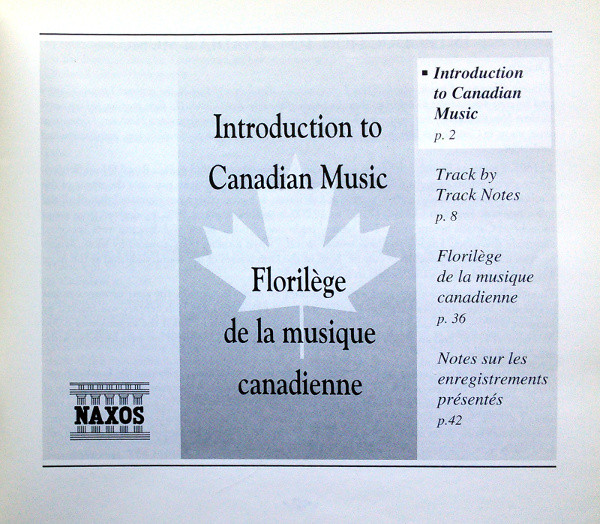 Various - Introduction To Canadian Music / Florilège De La Musique Canadienne (2xCD, Comp) (Near Mint (NM or M-)) - Image 5