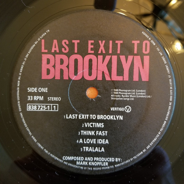 Mark Knopfler - Last Exit To Brooklyn (LP, Album) (Mint (M)) - Image 4