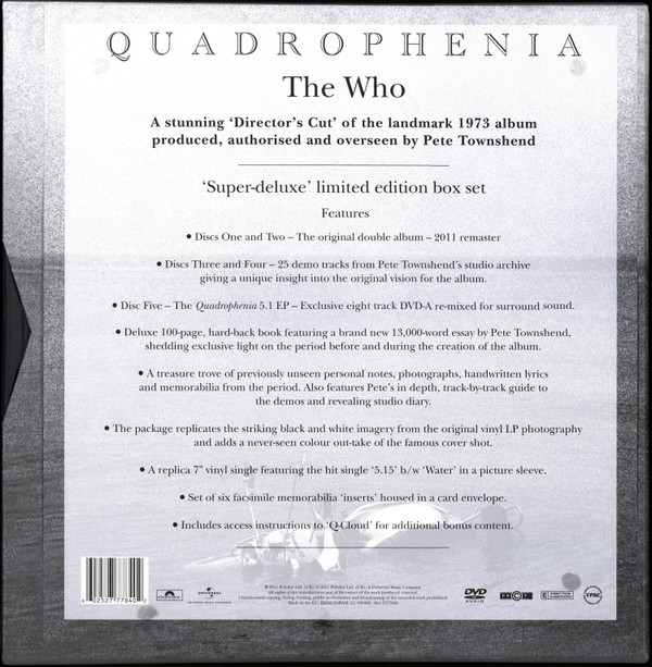 The Who - Quadrophenia (Box, Dlx, Ltd, Dir + 2xCD, Album, RE, RM + 2xCD, A) (Near Mint (NM or M-)) - Image 2
