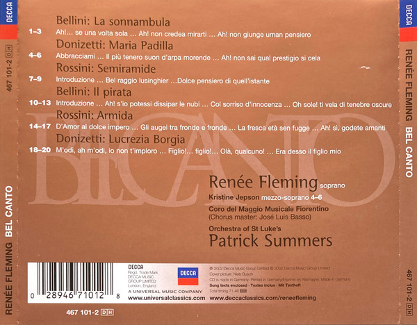 Renée Fleming - Bel Canto (CD) (Near Mint (NM or M-)) - Image 2