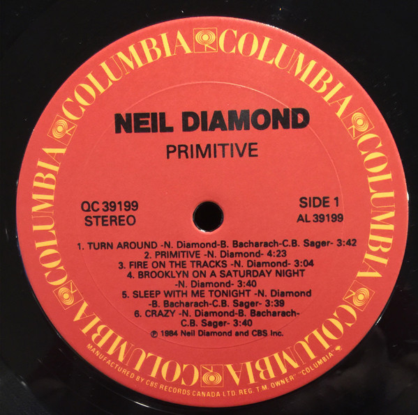 Neil Diamond - Primitive (LP, Album) (Mint (M)) - Image 3