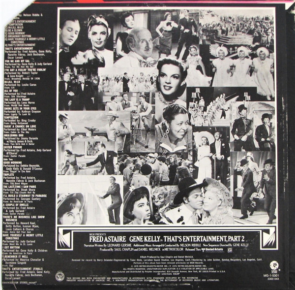 Various - Music From The Motion Picture Soundtrack - That's Entertainment, Part 2 (LP, Comp, PRC) (Mint (M)) - Image 2