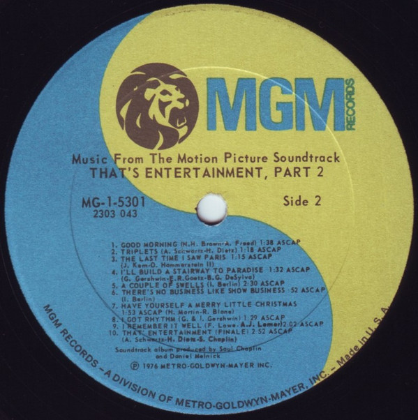 Various - Music From The Motion Picture Soundtrack - That's Entertainment, Part 2 (LP, Comp, PRC) (Mint (M)) - Image 4