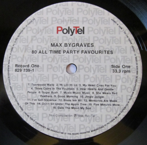 Max Bygraves - 80 All Time Party Favourites (2xLP) (Mint (M)) - Image 3
