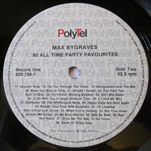 Max Bygraves - 80 All Time Party Favourites (2xLP) (Mint (M)) - Image 4