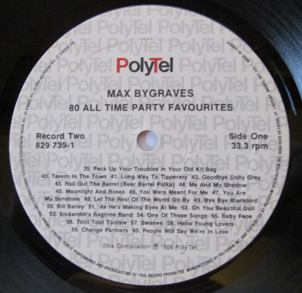Max Bygraves - 80 All Time Party Favourites (2xLP) (Mint (M)) - Image 5