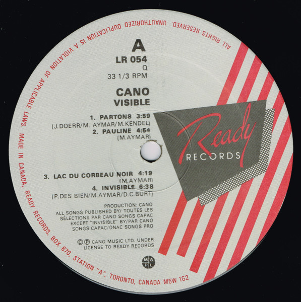 Cano - Visible (LP, Album) (Mint (M)) - Image 3