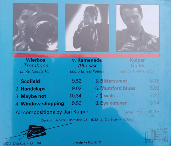 Wolter Wierbos, Paul van Kemenade, Jan Kuiper - Take One (CD, Album) (Near Mint (NM or M-)) - Image 2