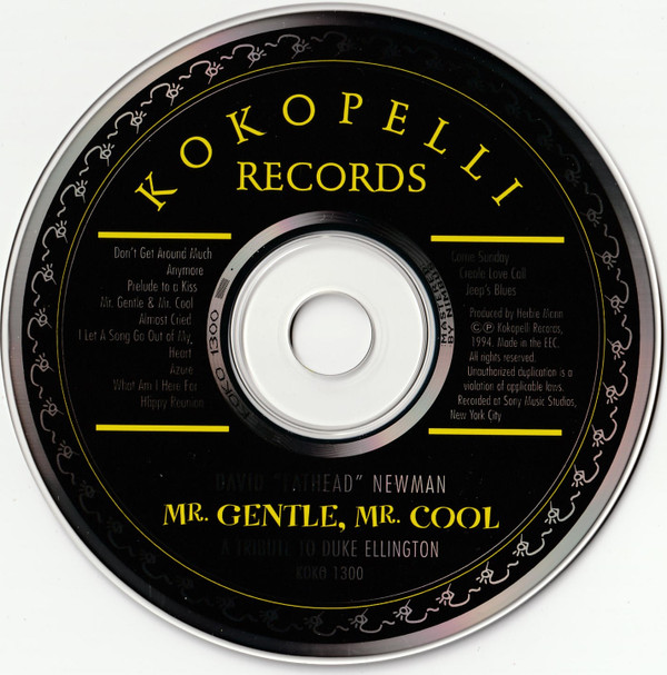 David "Fathead" Newman - Mr. Gentle, Mr. Cool: A Tribute to Duke Ellington (CD, Album) (Near Mint (NM or M-)) - Image 4