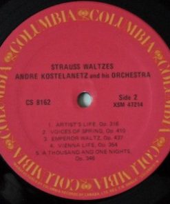 André Kostelanetz And His Orchestra - Strauss Waltzes (LP, Album, RE) (Mint (M)) - Image 4