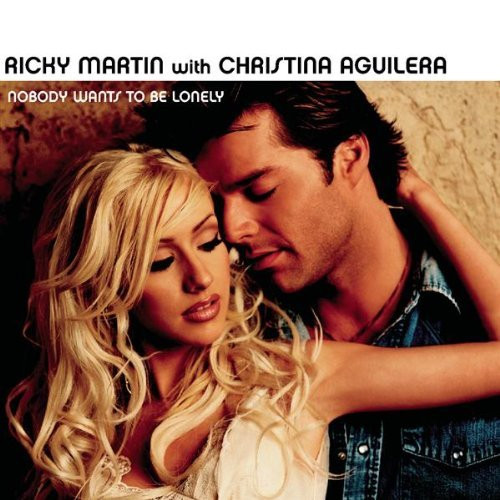 Ricky Martin With Christina Aguilera - Nobody Wants To Be Lonely (CD, Single, Promo) (Near Mint (NM or M-))