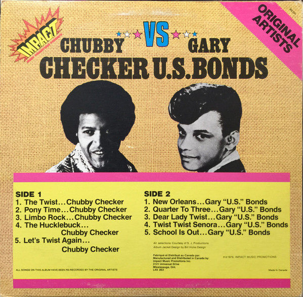 Chubby Checker, Gary U.S. Bonds - Chubby Checker Vs Gary U.S. Bonds (LP, Comp) (Mint (M)) - Image 2