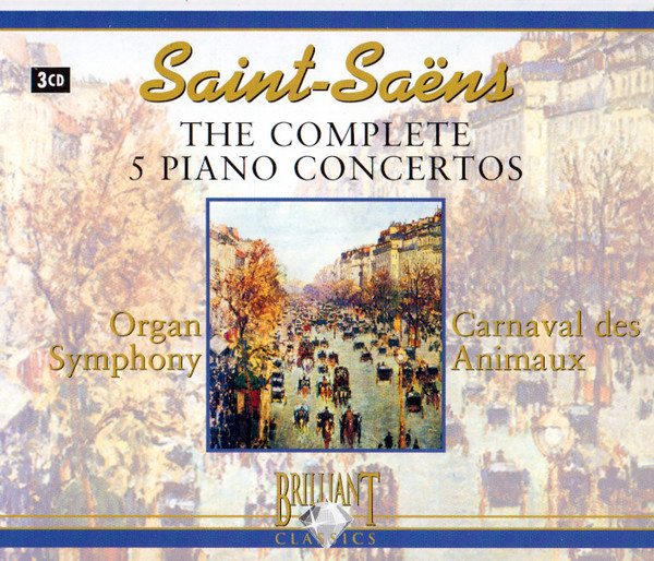 Camille Saint-Saëns - The Complete 5 Piano Concertos (3xCD, Comp) (Near Mint (NM or M-))