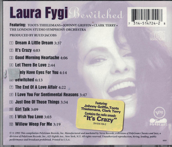 Laura Fygi - Bewitched (CD, Comp) (Near Mint (NM or M-)) - Image 3