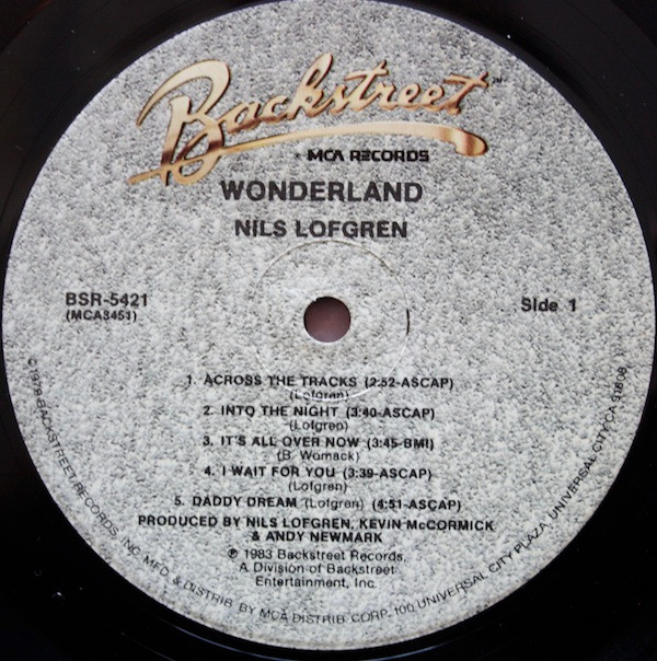 Nils Lofgren - Wonderland (LP, Album) (Mint (M)) - Image 3