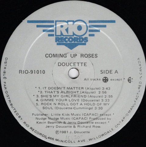Doucette - Coming Up Roses (LP, Album) (Mint (M)) - Image 3
