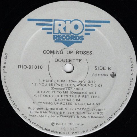 Doucette - Coming Up Roses (LP, Album) (Mint (M)) - Image 4