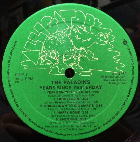 The Paladins - Years Since Yesterday (LP, Album) (Mint (M)) - Image 3