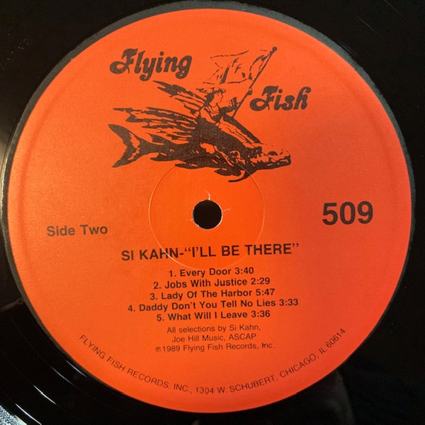 Si Kahn - I'll Be There: Songs For Jobs With Justice (LP, Album) (Mint (M)) - Image 4
