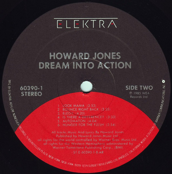 Howard Jones - Dream Into Action (LP, Album, All) (Mint (M)) - Image 4