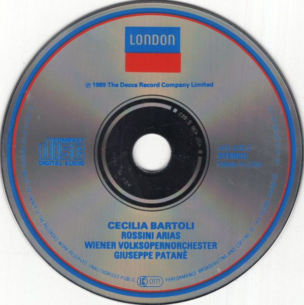 Gioacchino Rossini - Cecilia Bartoli, Wiener Volksopernorchester, Giuseppe Patanè - Rossini Arias (CD, Album) (Near Mint (NM or M-)) - Image 3
