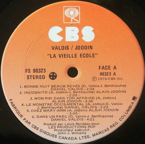 Daniel Valois / Alain Jodoin - La Vieille École (LP, Album) (Mint (M)) - Image 4