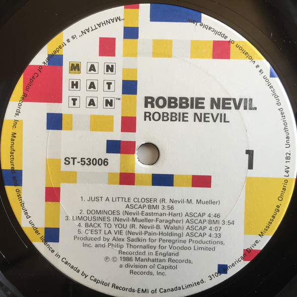 Robbie Nevil - Robbie Nevil (LP, Album) (Mint (M)) - Image 3