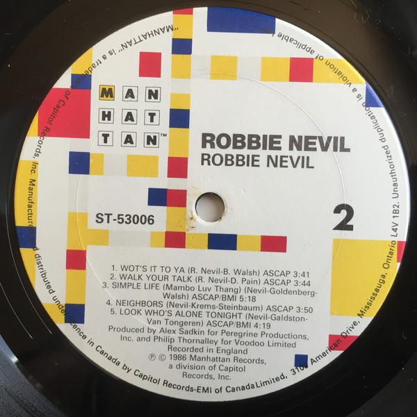 Robbie Nevil - Robbie Nevil (LP, Album) (Mint (M)) - Image 4