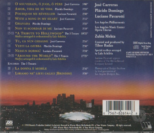 José Carreras - Placido Domingo - Luciano Pavarotti With Zubin Mehta - The 3 Tenors In Concert 1994 (CD, Album) (Near Mint (NM or M-)) - Image 3
